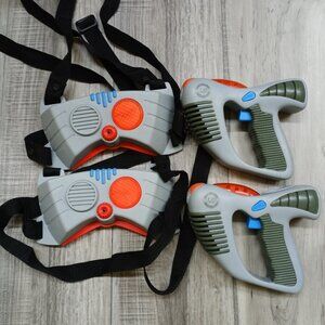 Vintage 1997 Laser Challenge Laser Tag Toy Guns Vest Sensors